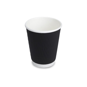 12oz Black Ripple Cups 1x500