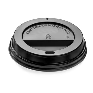 8oz Black Compostable Sip Lids 1x1000