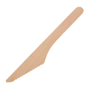 Wooden Knife Cutlery Disposable 1x300