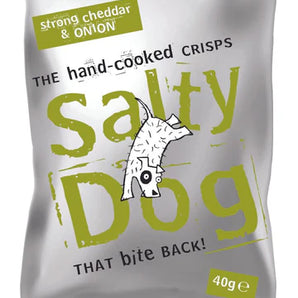 Strong Cheddar & Onion 24 x 40g - Salty Dog