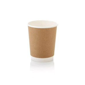 8oz Kraft Double Wall Cups 1x500