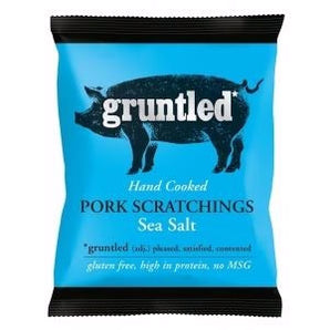 Gruntled Sea Salt Pork Scratchings 20 x 35g - Salty Dog