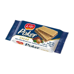 Lago Poker Cocoa Cream Wafers 20 x 45g