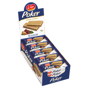 Lago Poker Cocoa Cream Wafers 20 x 45g